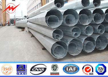 35ft 40ft Electric Transmission Pole Hot Dip Galvanized Power Distribution Steel supplier