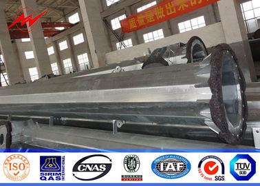 9M 440DAN Dan Octagonal Utility Power Poles Hot Dip Galvanized Power Distribution Poles supplier