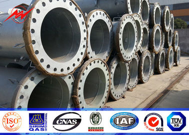 14 M 1250 Dan 16 Sides Conical Steel Power Pole For Distribution Line supplier