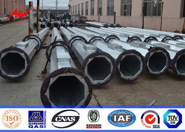 20M 20KN Afrian Anchor Bolt Type Steel Transmission Pole With 2.5mm - 30mm Bare Thickness supplier