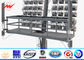 50M 60 Nos LED Lights High Mast Light Pole Stadium Light Tower With Square Lantern Carriage supplier