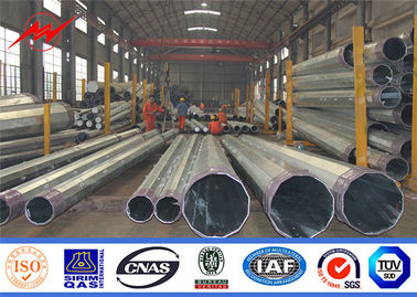 Hot Dip Galvanized 450daN 13m Conical Electrical Power Steel Utility Pole supplier