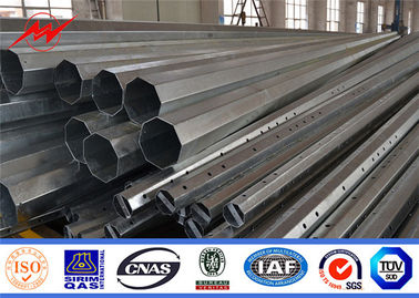 11.9m Octagonal HDG Steel Electrical Power Pole supplier