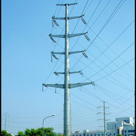 High Voltage Galvanized Power Transmission Steel Poles For Electric Power Equipment supplier