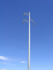 2.75*127*248*10670mm Gr,345 Mpa HDG Steel Power Pole Monopoles With AWS D1.1 supplier