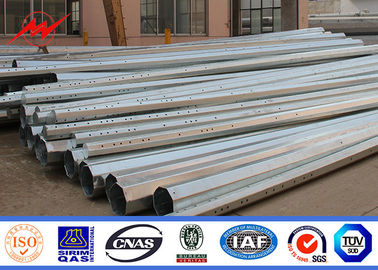25FT 2.5mm Thickenss Hot Dip Galvanized Steel Pole Philippines NEA Standard supplier