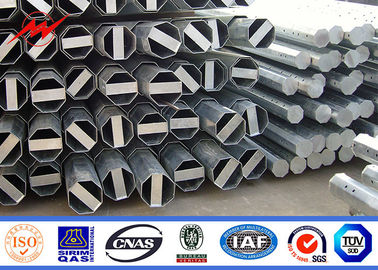 25FT 2.5mm Thickenss Hot Dip Galvanized Steel Pole Philippines NEA Standard supplier