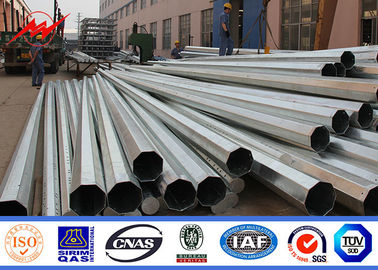 One Section Design 35FT Electric Galvanised Steel Pole 500kg Design Load supplier