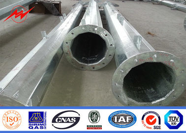 Hot Dip Galvanised 60 Ft Length 70 Ft 90 Ft Metal Power Poles Grade 65 ASTM A572 supplier