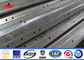 12m Africa Galvanized Steel Pole , Steel Utility Poles With 3 Levels Of Arms supplier