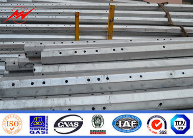 Distribution Galvanized Power Transmission Poles AWS D1.1 For Overhead Line supplier