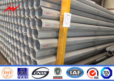 Distribution Galvanized Power Transmission Poles AWS D1.1 For Overhead Line supplier