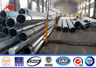 Hot Dip Galvanized Steel Electric Steel Utility Pole For Power Transmission Line supplier