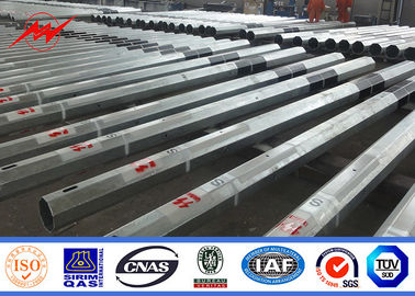 12m 650Dan Electrical Galvanized utility Pole for 11kv Powerful Project supplier