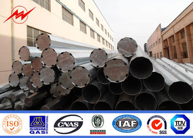 14m 2500 Dan 2 Segements Direct Burial Electric Steel Pole Galvanized Pole Monopole supplier