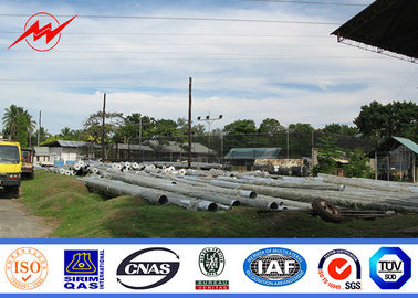 8m 5KN Q345 Electric Steel Transmission Poles Galvanization 30m / S Wind Speed supplier