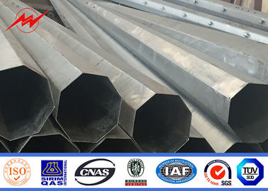 Hot Dip Galvanized Steel Pole Utility Power Electric Transmission Poles With Accessories supplier