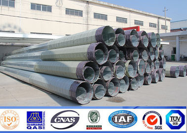 16m 2500dan Galvanization Steel Tower Pole 90ft Africa Transmission Line Metal Post supplier