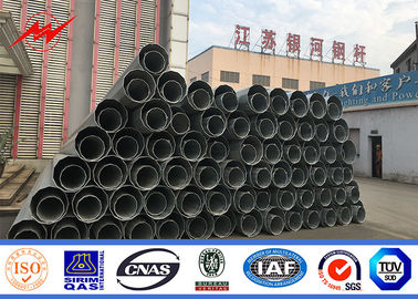 15m 1000kg Breaking Load Steel Tubular Pole 4mm Thickness For Transmission supplier