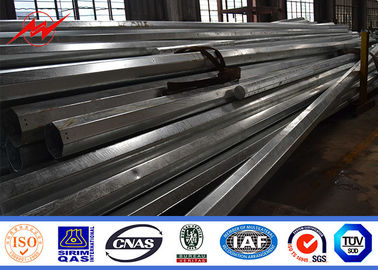 9 Meter Galvanized Steel Tubular Pole Steel Utility Poles ASTM A123 Standard supplier