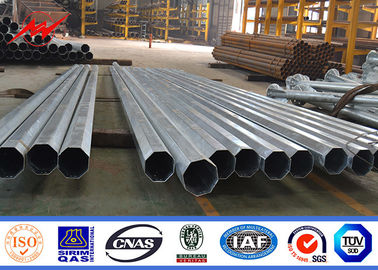 9 Meter Galvanized Steel Tubular Pole Steel Utility Poles ASTM A123 Standard supplier