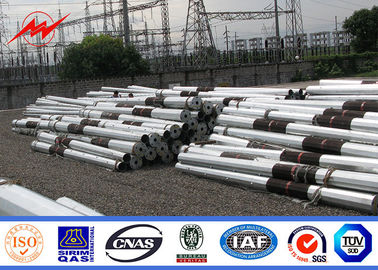 Two Section 3.8mm Metal Power Pole Traditional Column With FRP And Bitumen supplier