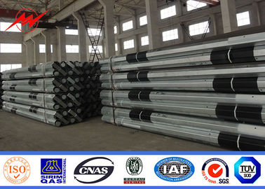 Powerful Galvanized Steel Pole Electric Utility Pole With FRP 9m 7.2mm supplier