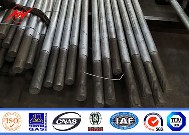 100 Ft Flange Type 3 Sections Galvanized Steel Pole With Climbing Rungs supplier