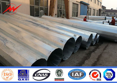 15M 6mm Thickness Power Transmission Poles Customized Galvanized Steel supplier