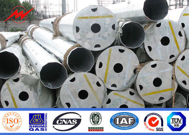 Hot Dip Galvanized Electrical Transmission Poles With 50 Years Life Time supplier