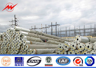 Gr 65 11.9m 33kv Power Transmission Poles Tubular Pole For Overhead Project supplier