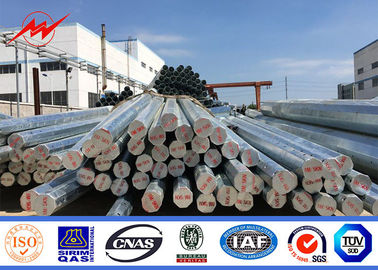 8M 6.5KN Breaking Load Steel Tubular Pole Q345 Hot Dip Galvanization supplier