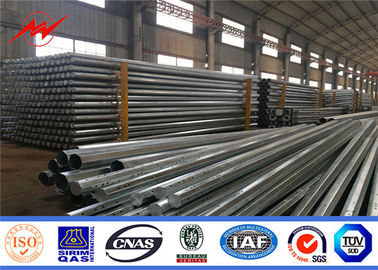 Type B 1250KG Steel Utility Pole 50ft Height Gr50 Material Bitumen Surface supplier