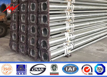 8m 10m 12m Hot Dip Galvanized Steel Power Pole With Color Polyester Powder Coating supplier