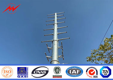 Philippines NGCP Traditional Electric Mono Pole Tower 27m Flange Type supplier