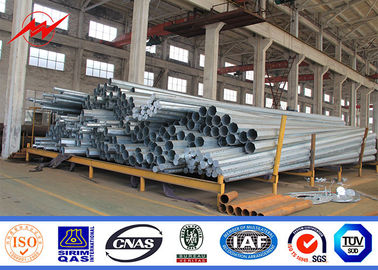 22 M Power Transmission Galvanized Steel Pole For Outside Electrical Distribution Line supplier