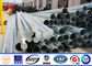 90ft Q460 Electrical Transmission Galvanized Steel Pole 160km / H 30m / S Wind Speed supplier