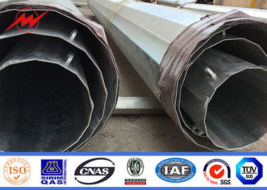 15M 6mm Thickness Power Transmission Poles Customized Galvanized Steel supplier