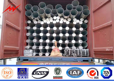 10m 14m 15m Direct Buried Galvanized Metal Utility Poles For Power Transmission supplier