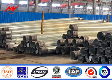 20-120ft Burial Galvanized Steel Pole For Distribution And Transmission supplier