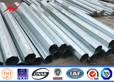 Transmission And Distribution Utility Galvanized Steel Pole For Electrical Power supplier