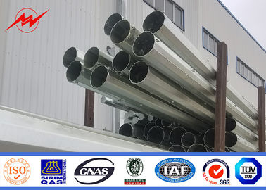 80ft Slip Joint S355JR Galvanized Steel Pole , Electricity Utility Power Pole supplier