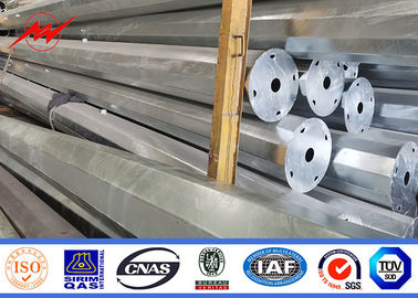 35FT 127-248mm Tubular Steel Poles 2.75 / 3mm Thick Hot Dip Galvanized supplier