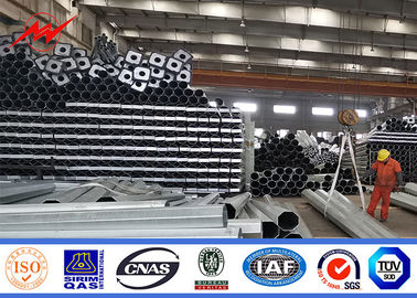 14m Galvanized Steel Utility Pole For 33kv Power Transmission Tower supplier