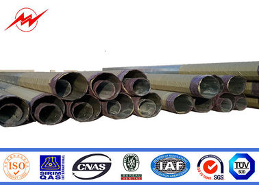 70FT 90FT Transimission Line Steel Power Pole Gi Octagonal Pole With Bitumen supplier