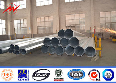 IP65 Tubular Galvanized Steel Pole For 69kv Electrical Transmission Line supplier