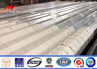 OEM Electricity Distribution Bitumen Galvanized Steel Utility Poles With CO2 Welding supplier