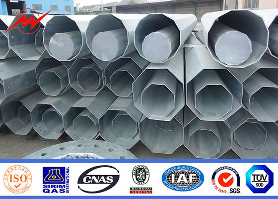 69kv Electric Powerful Steel Electrical Utility Poles With Power Accessories hot dip galvanized supplier