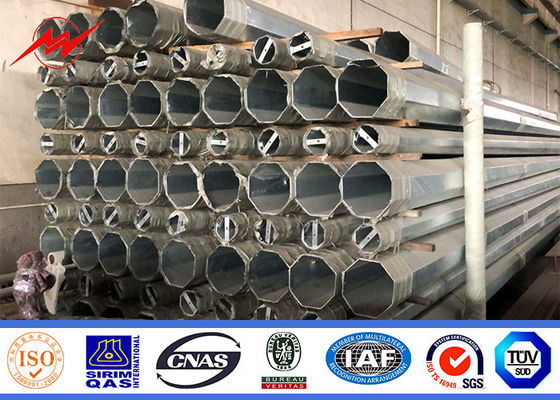 50m Galvanized Steel Utility Pole Q235 For Electric Power Transmission supplier