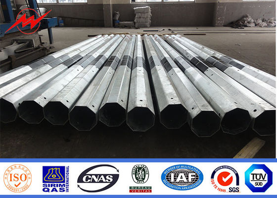 40ft 500kg Hot Dip Galvanised Tubular Steel Pole supplier